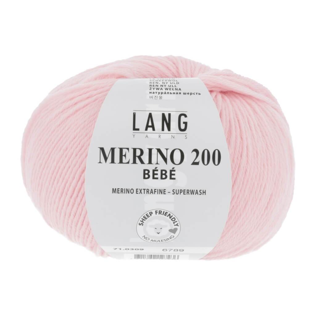 Lang Yarns Merino 200 Bebe - 50g 71.0309 - Rosa Lieblingsgarn