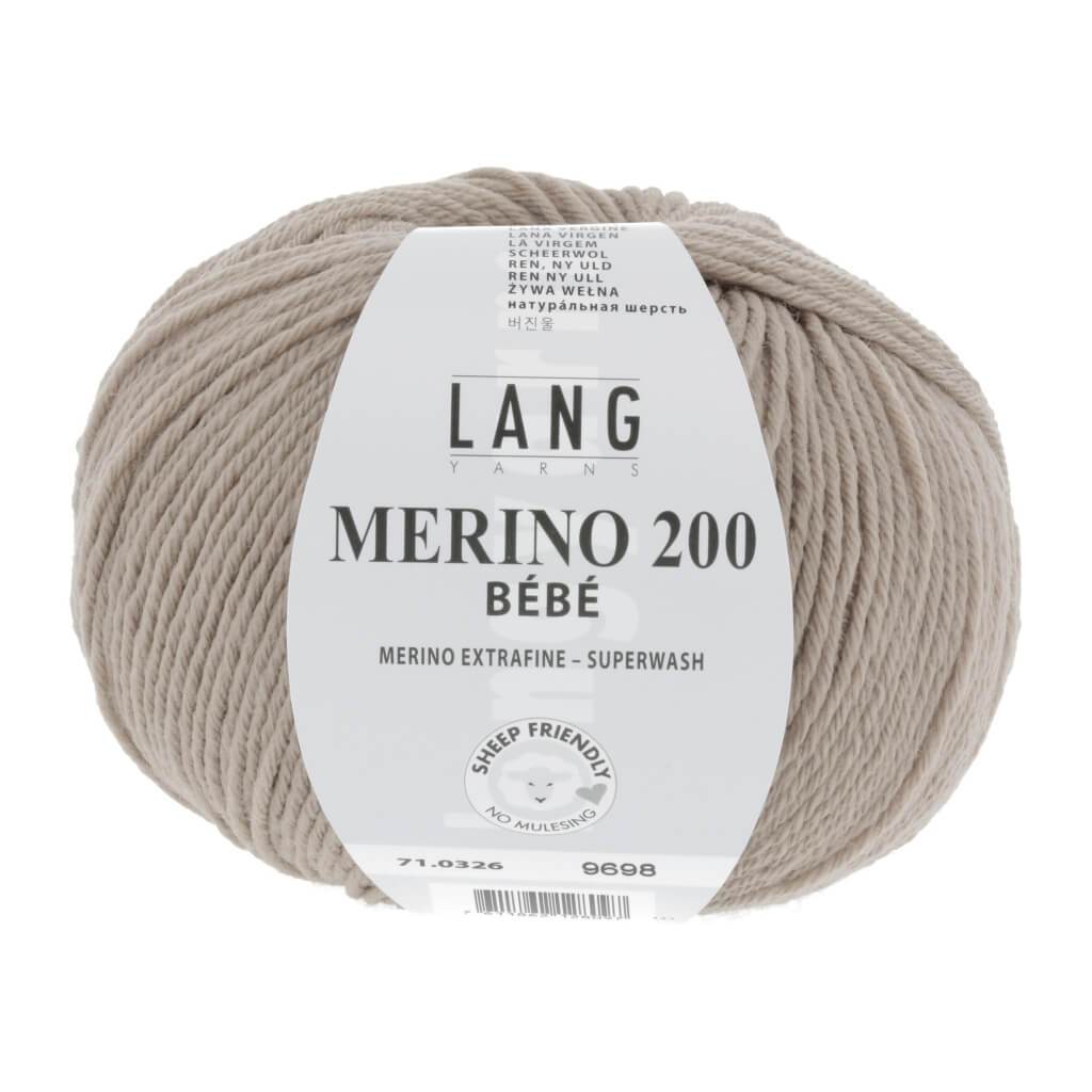 Lang Yarns Merino 200 Bebe - 50g 71.0326 - Beige Lieblingsgarn