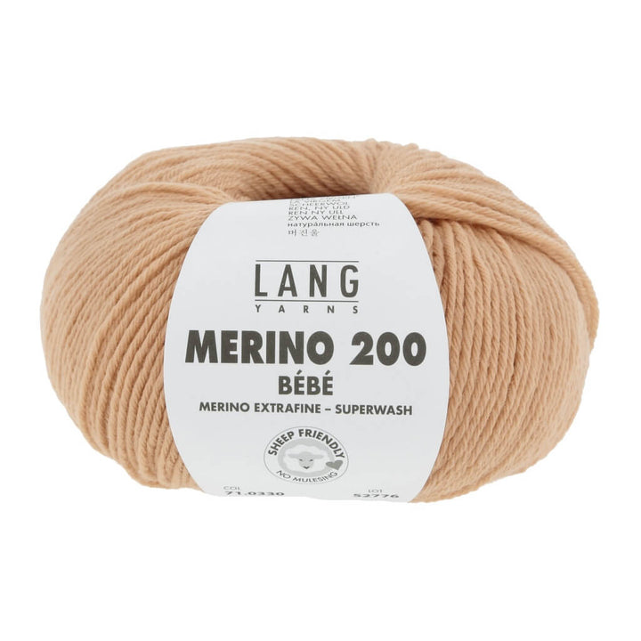 Lang Yarns Merino 200 Bebe - 50g 71.0330 - Lachs Lieblingsgarn