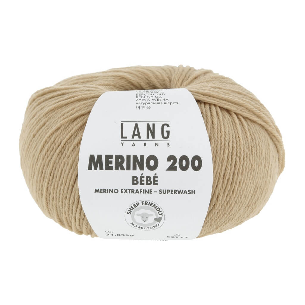 Lang Yarns Merino 200 Bebe - 50g 71.0339 - Camel Lieblingsgarn