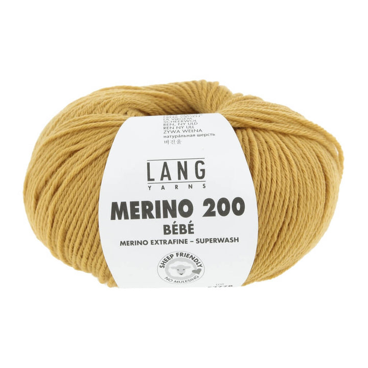 Lang Yarns Merino 200 Bebe - 50g 71.0350 - Gold Lieblingsgarn
