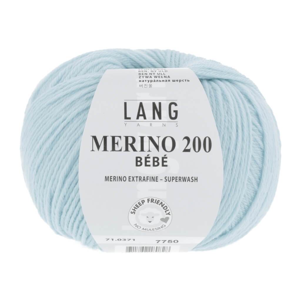 Lang Yarns Merino 200 Bebe - 50g 71.0371 - Eisblau Lieblingsgarn