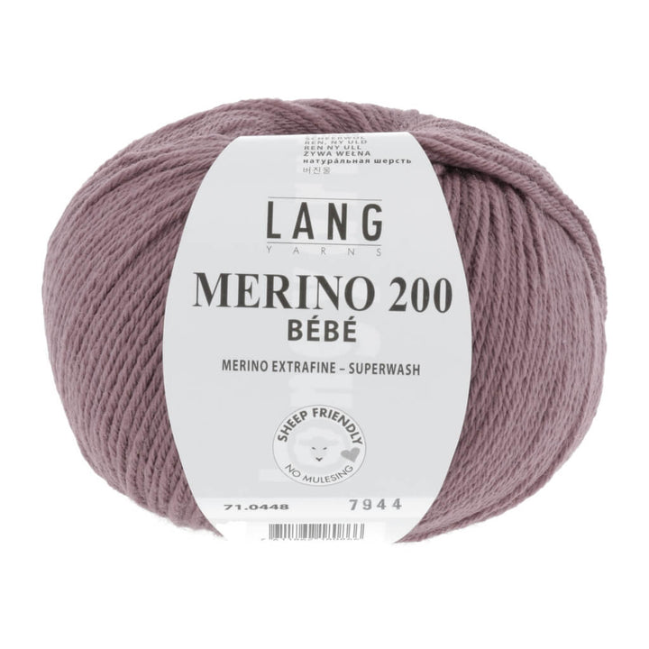 Lang Yarns Merino 200 Bebe - 50g 71.0448 - Altrosa Lieblingsgarn