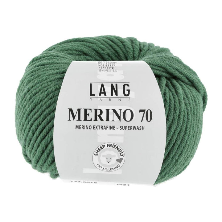 Lang Yarns Merino 70 50g 733.0018 - Grasgrün Lieblingsgarn