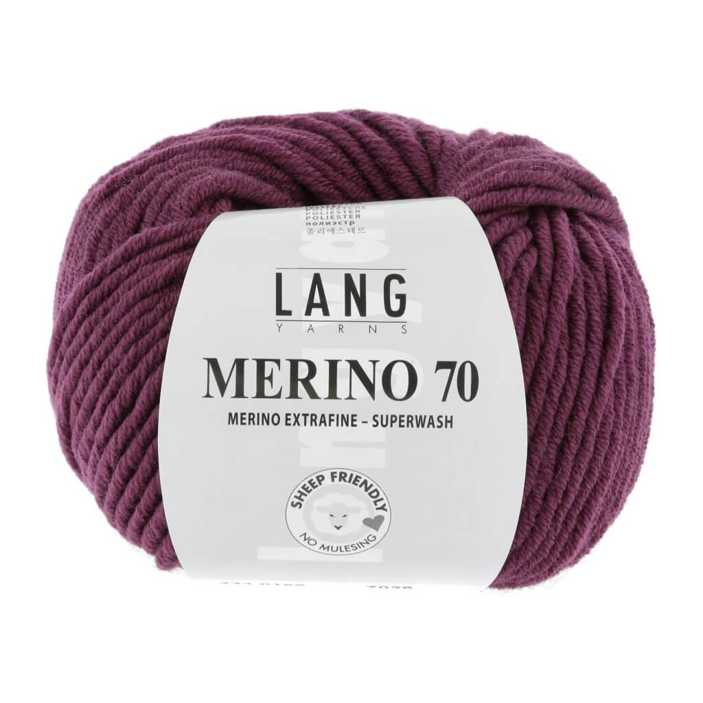 Lang Yarns Merino 70 50g 733.0166 - Beere Lieblingsgarn