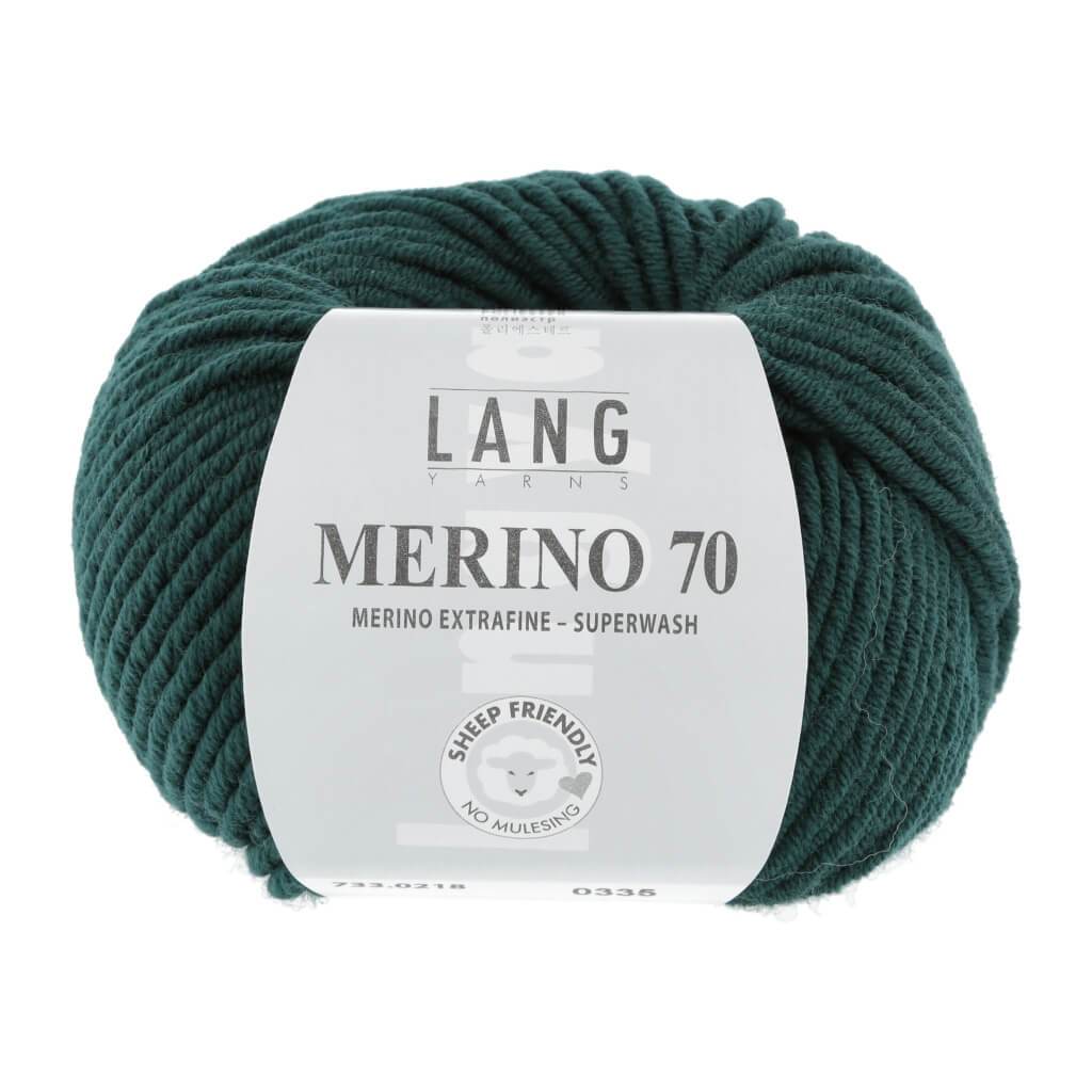Lang Yarns Merino 70 50g 733.0218 - Dunkelgrün Lieblingsgarn