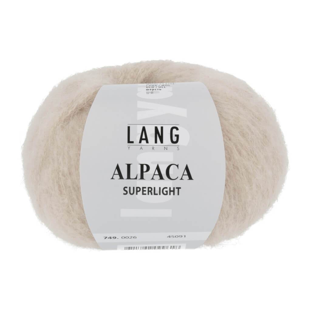 Lang Yarns Alpaca Superlight - 25g 749.0026 - Sand Lieblingsgarn