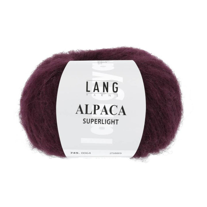 Lang Yarns Alpaca Superlight - 25g 749.0064 - Bordeaux Lieblingsgarn