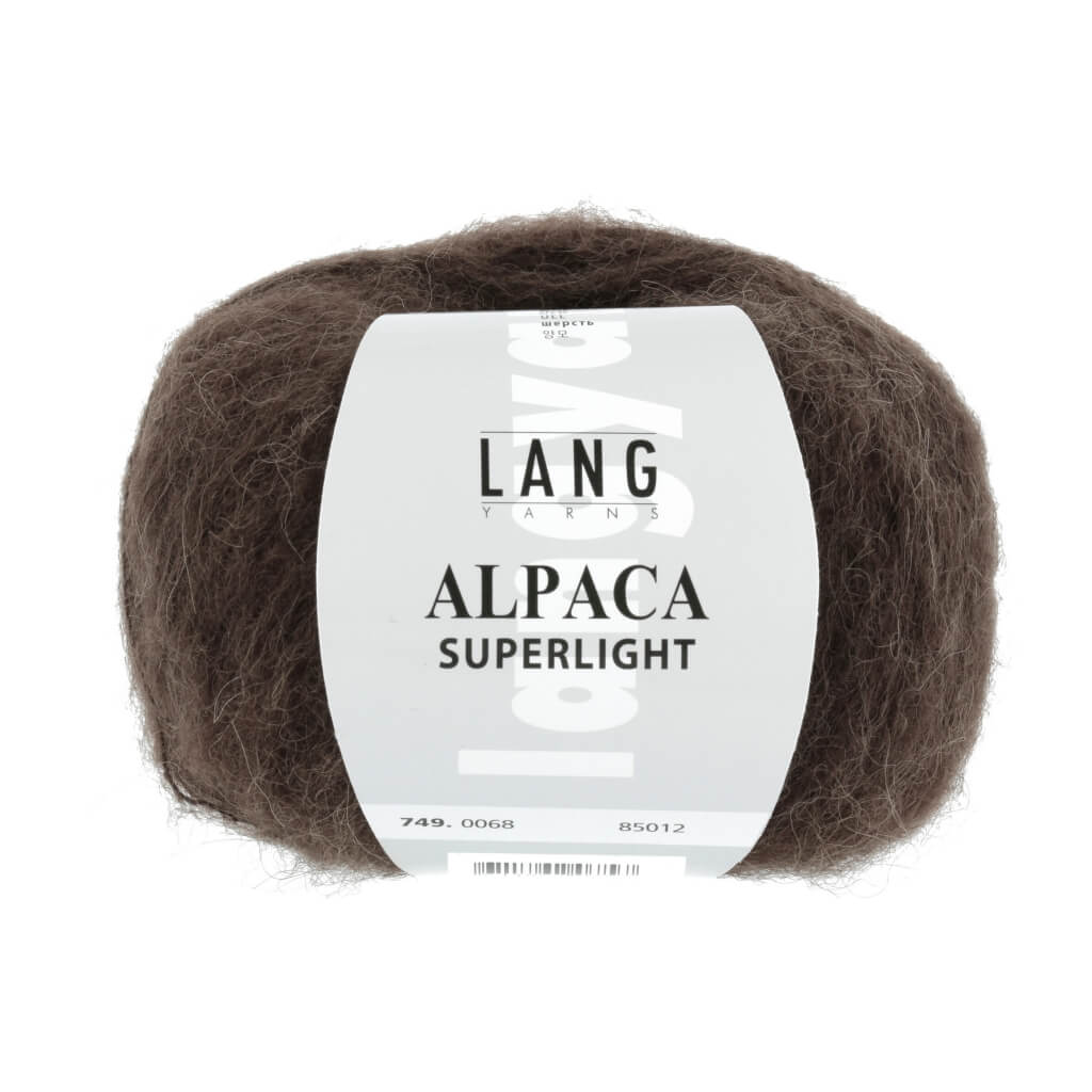 Lang Yarns Alpaca Superlight - 25g 749.0068 - Dunkelbraun Lieblingsgarn