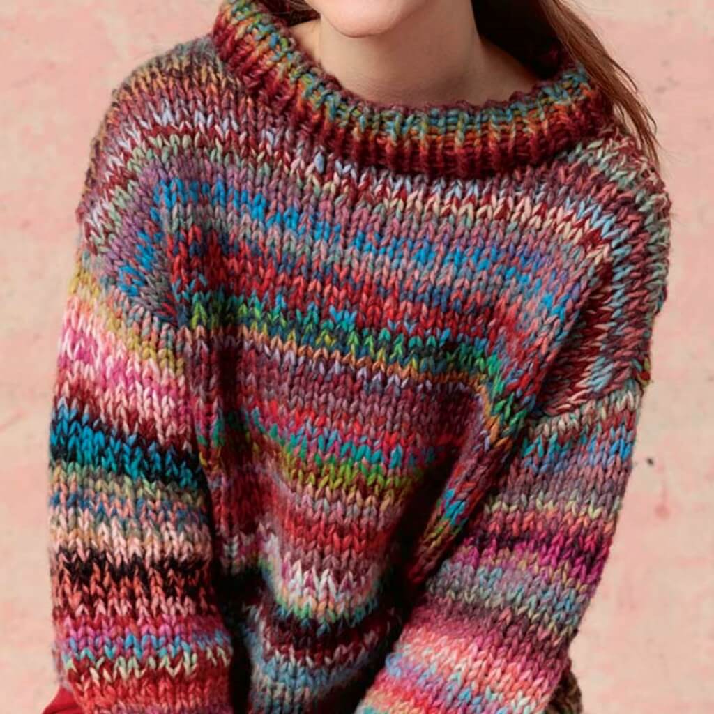 Farbverlauf Pullover stricken Anleitung ▷ - Main Image