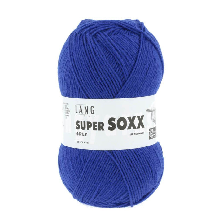 Lang Yarns Super Soxx 6-fach - 150g Blau Lieblingsgarn
