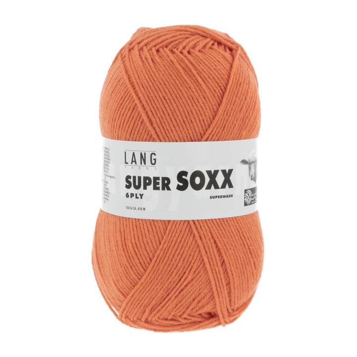 Lang Yarns Super Soxx 6-fach - 150g 907.0059 - Orange Lieblingsgarn