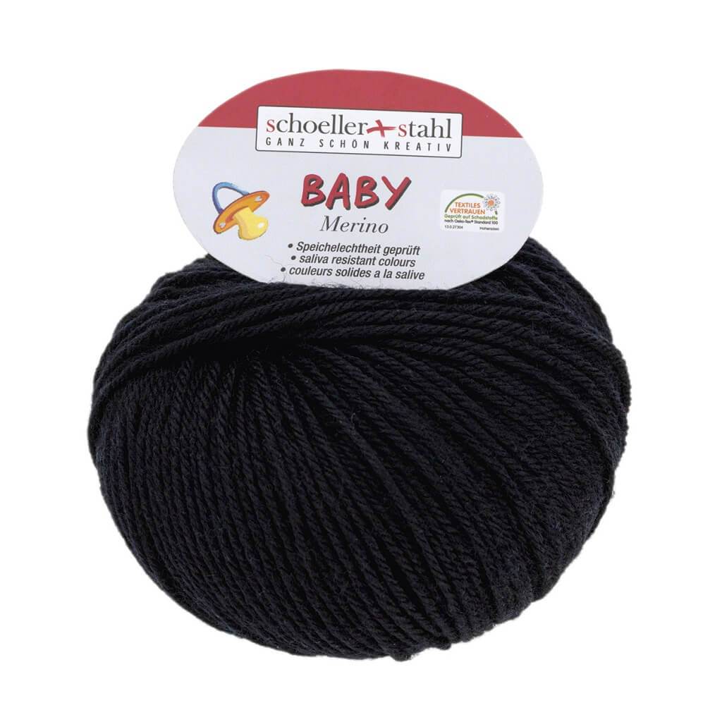 Schoeller+Stahl Baby Merino 25g 3924 - Schwarz Lieblingsgarn