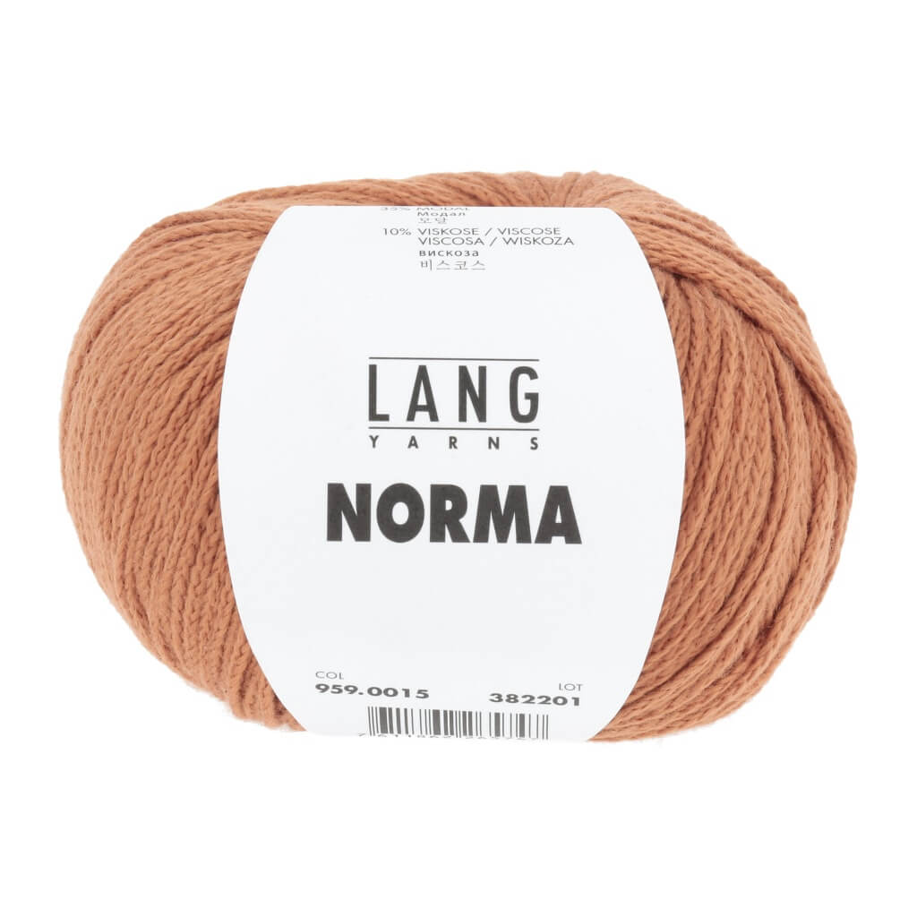 Lang Yarns Norma 959.0015 - Braunorange Lieblingsgarn