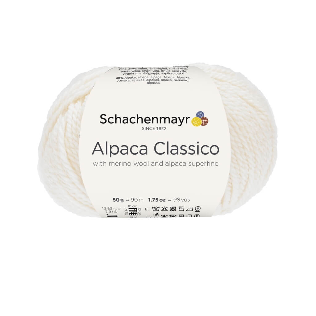 Schachenmayr Alpaca Classico 2 - WOLLWEIß Lieblingsgarn