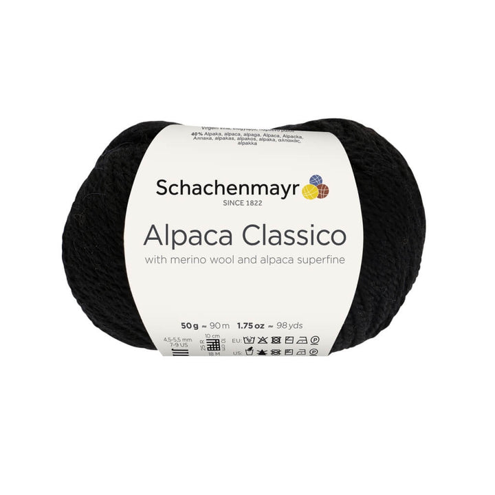 Schachenmayr Alpaca Classico 99 - schwarz Lieblingsgarn