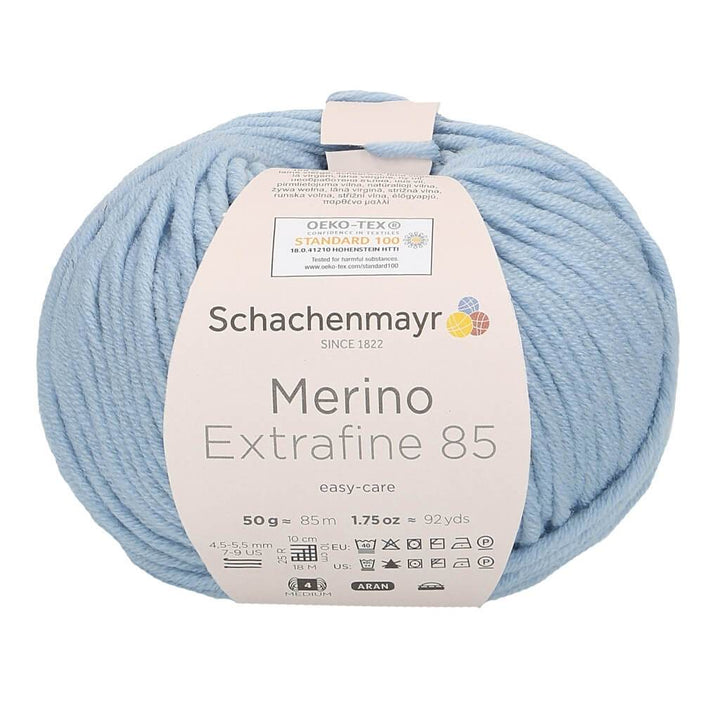 Schachenmayr Merino Extrafine 85 252 - Hellblau Lieblingsgarn