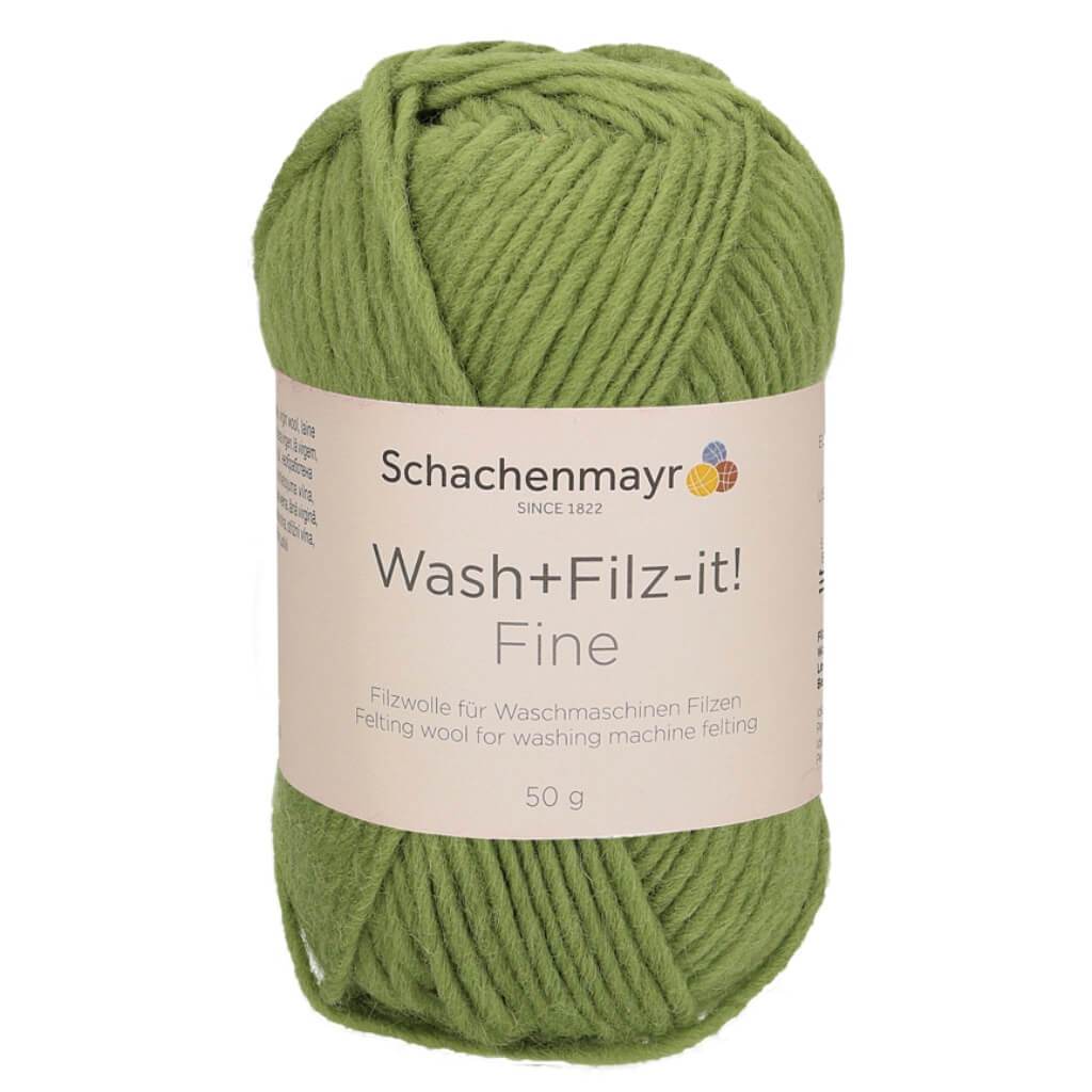 Schachenmayr Wash+Filz-it! Fine - Filzwolle 117 - Olive Lieblingsgarn