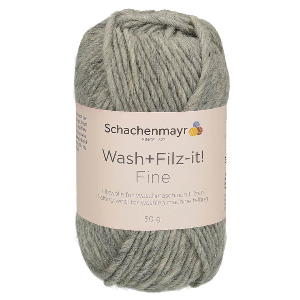 Schachenmayr Wash+Filz-it! Fine - Filzwolle 121 - Steel Lieblingsgarn