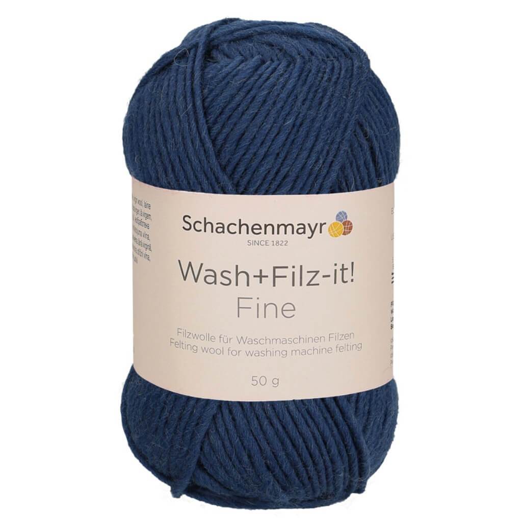 Schachenmayr Wash+Filz-it! Fine - Filzwolle 125 - Indigo Lieblingsgarn