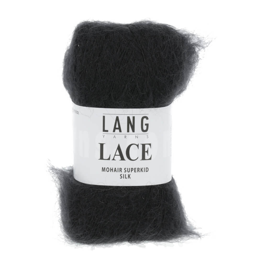 Lang Yarns Lace - 25g Mohair Wolle 992.0004 - Schwarz Lieblingsgarn