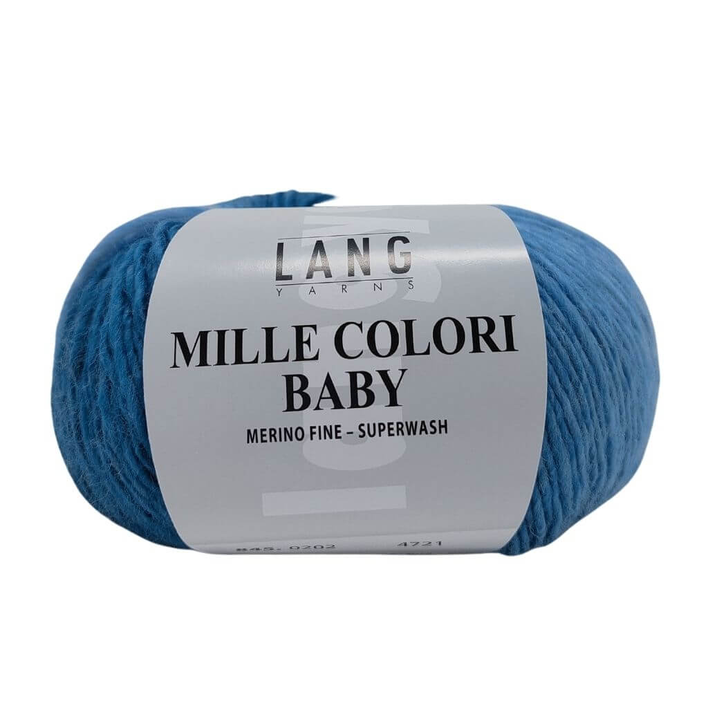 Lang Yarns Mille Colori Baby 50 g 845.0202 - Bunt Blau/Braun/Atlantik Lieblingsgarn