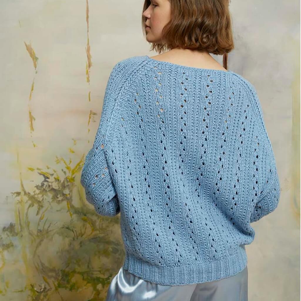 Ajourmuster Stricken Strickpullover Muster Anleitung Lochmuster