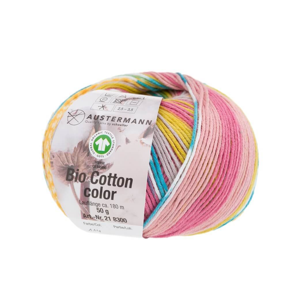 Austermann Bio Cotton Color 50g 114 - Candy Lieblingsgarn