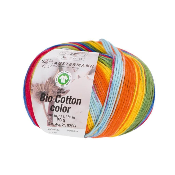 Austermann Bio Cotton Color 50g 115 - Papagei Lieblingsgarn