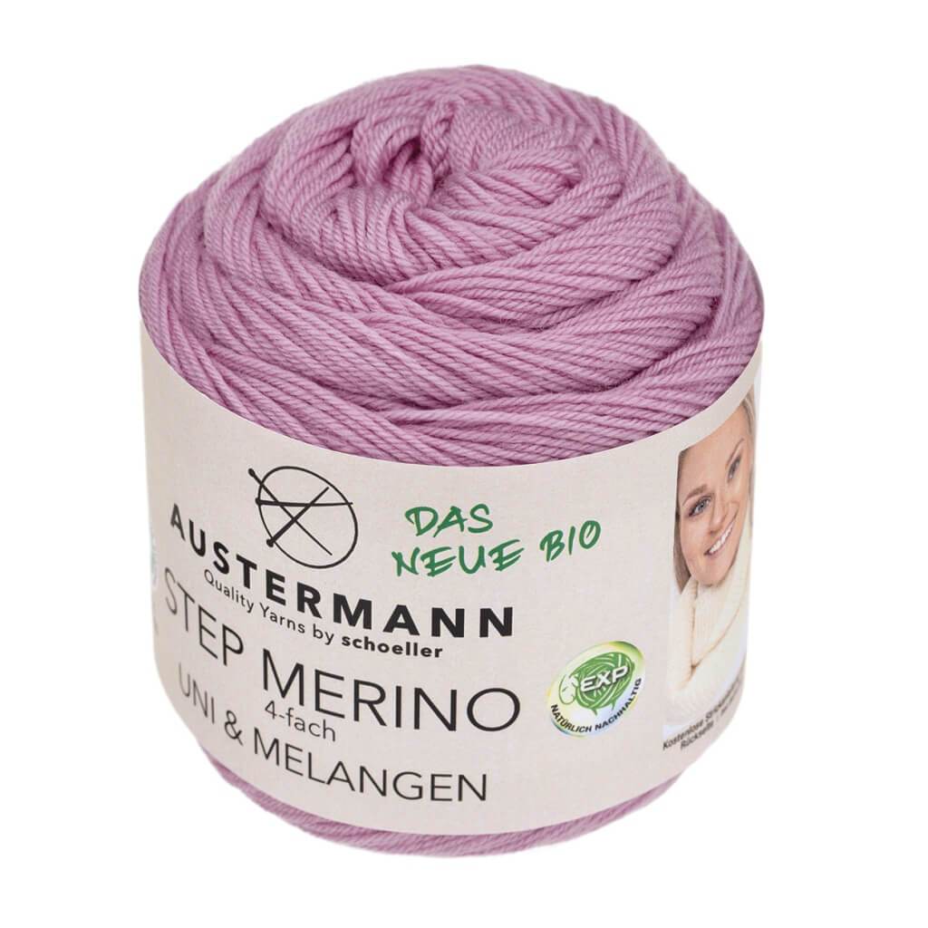 Austermann GOTS Step Merino 4-fach 100g - Merino Sockenwolle 1003 - Magnolie Lieblingsgarn