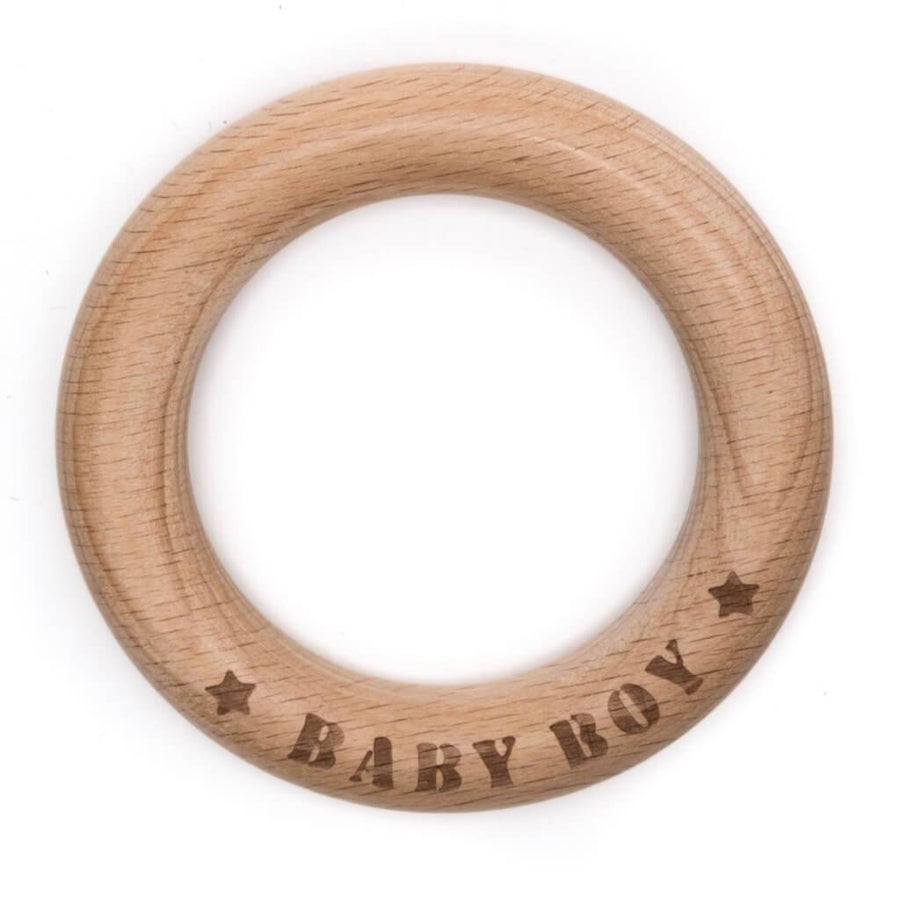 Holz Beissring "Baby Boy" Lieblingsgarn