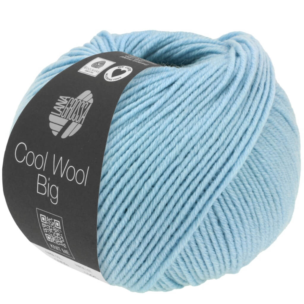 Lana Grossa Cool Wool Big Mélange 1620 - Hellblau meliert Lieblingsgarn