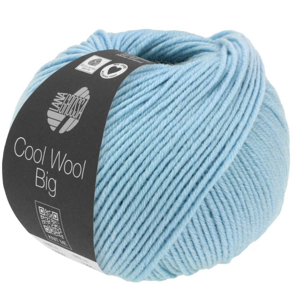 Lana Grossa Cool Wool Big Mélange 1620 - Hellblau meliert Lieblingsgarn