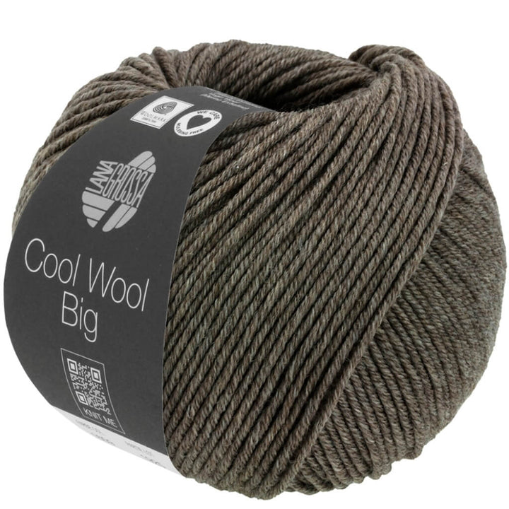 Lana Grossa Cool Wool Big Mélange 1622 - Dunkelbraun meliert Lieblingsgarn