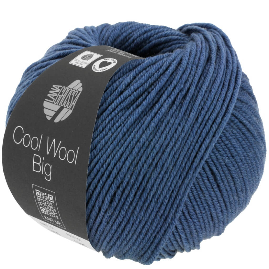 Lana Grossa Cool Wool Big Mélange 1655 - Dunkelblau meliert Lieblingsgarn