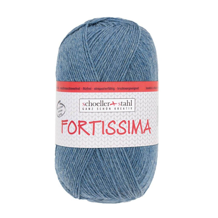 Schoeller + Stahl Fortissima Socka 100 - Sockenwolle 2033 - Jeans Lieblingsgarn