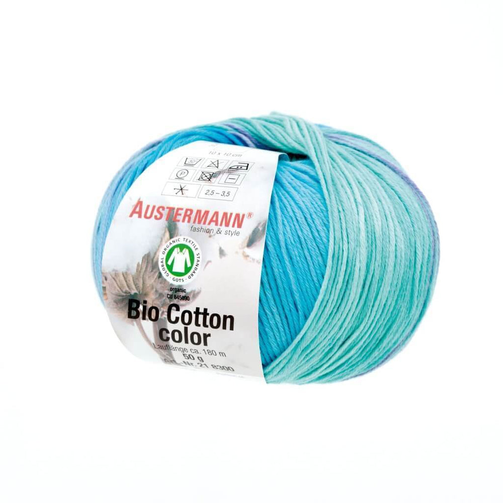 Austermann Bio Cotton Color 50g 103 - Pool Lieblingsgarn