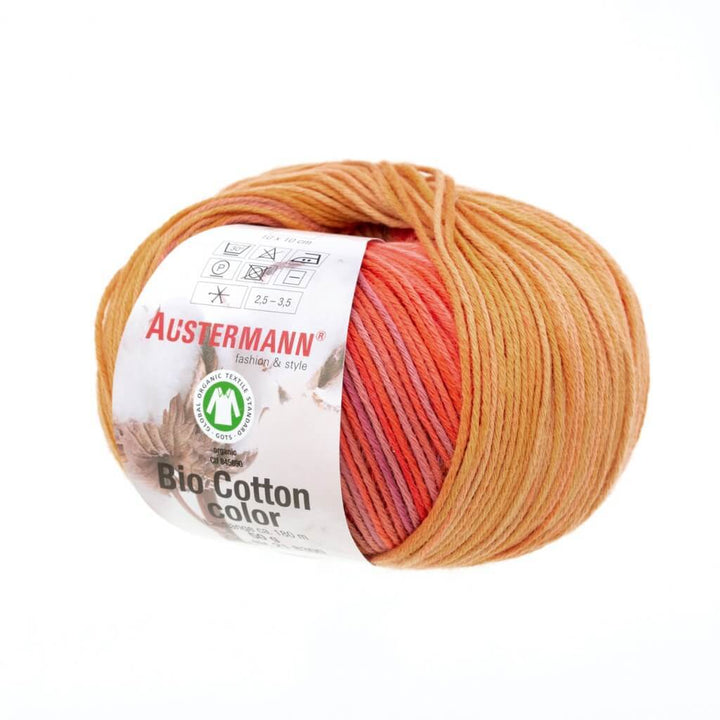 Austermann Bio Cotton Color 50g 106 - Papaya Lieblingsgarn
