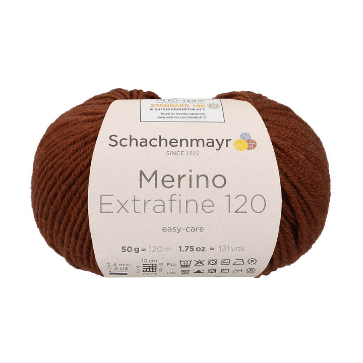 Schachenmayr Merino Extrafine 120 - Merinogarn 107 - Kupfer Lieblingsgarn