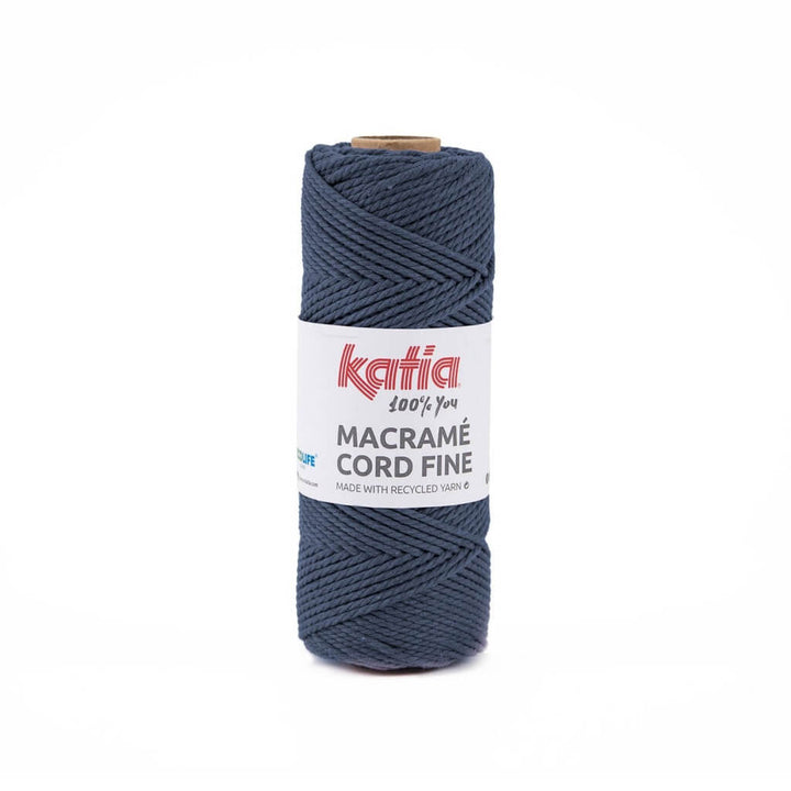 Katia Macramé Cord Fine 2,5 mm 203 - Jeans Lieblingsgarn