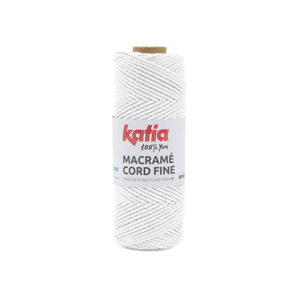 Katia Macramé Cord Fine 2,5 mm 200 - Blanco Lieblingsgarn