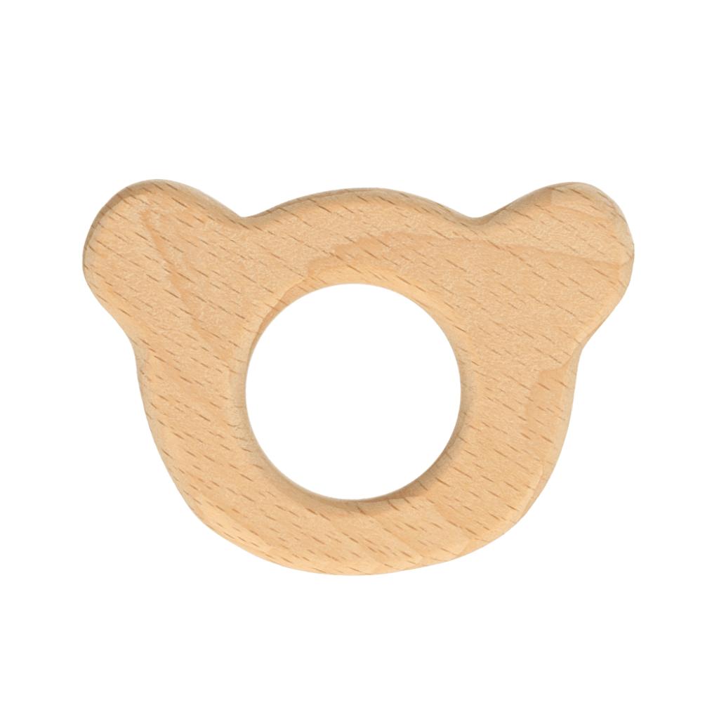 Holzring in Bärenkopfform Lieblingsgarn