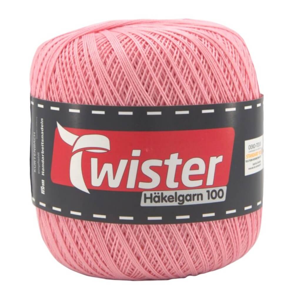 Twister Häkelgarn 100 g - Häkel Wolle 30 - Rosa Lieblingsgarn