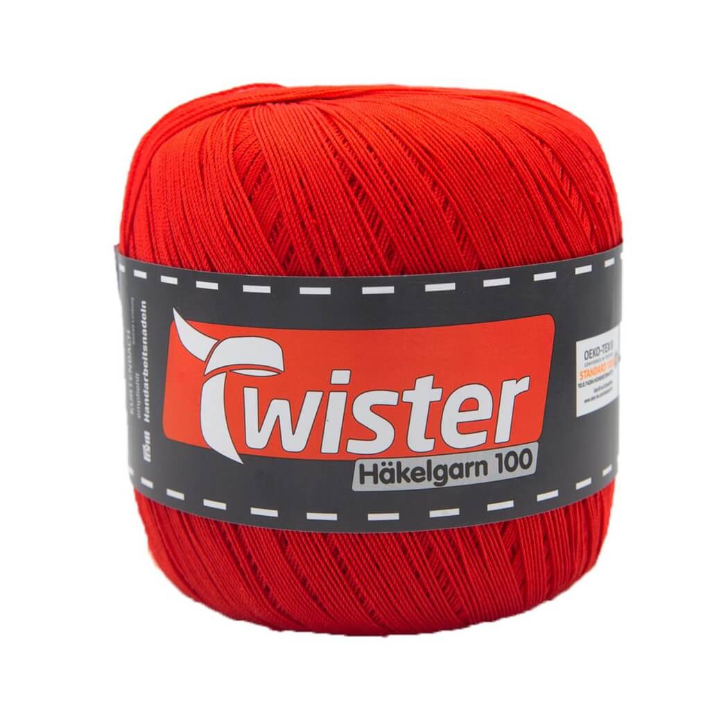 Twister Häkelgarn 100 g - Häkel Wolle 35 - Rot Lieblingsgarn