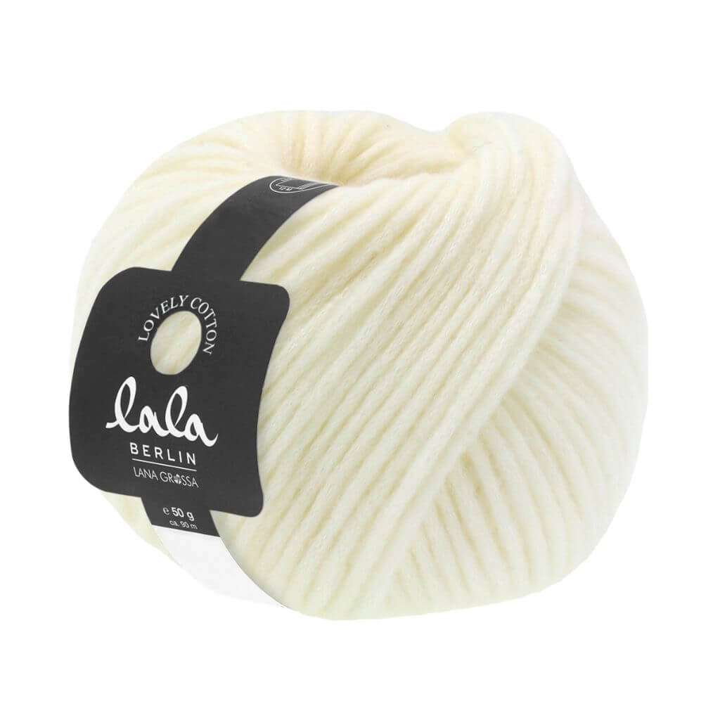 Lana Grossa Lala Berlin Lovely Cotton 50 g 33 - Rohweiß Lieblingsgarn
