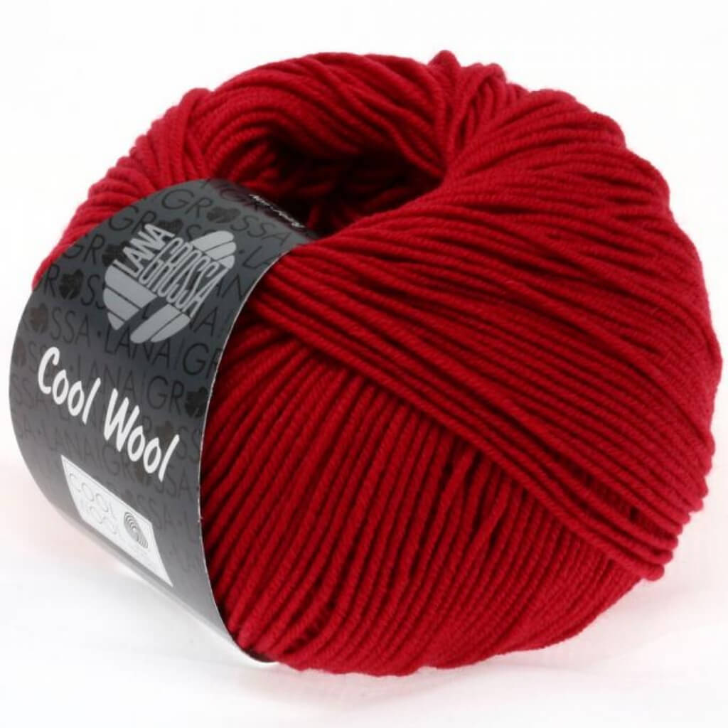 Lana Grossa Cool Wool 50g 0437 - Karminrot Lieblingsgarn