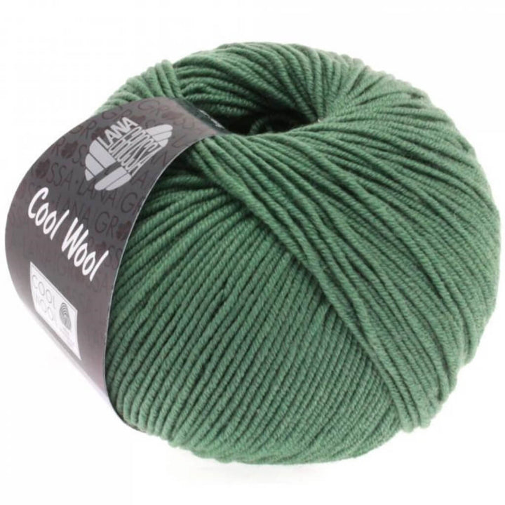 Lana Grossa Cool Wool 50g 2021 - dunkles Graugrün Lieblingsgarn