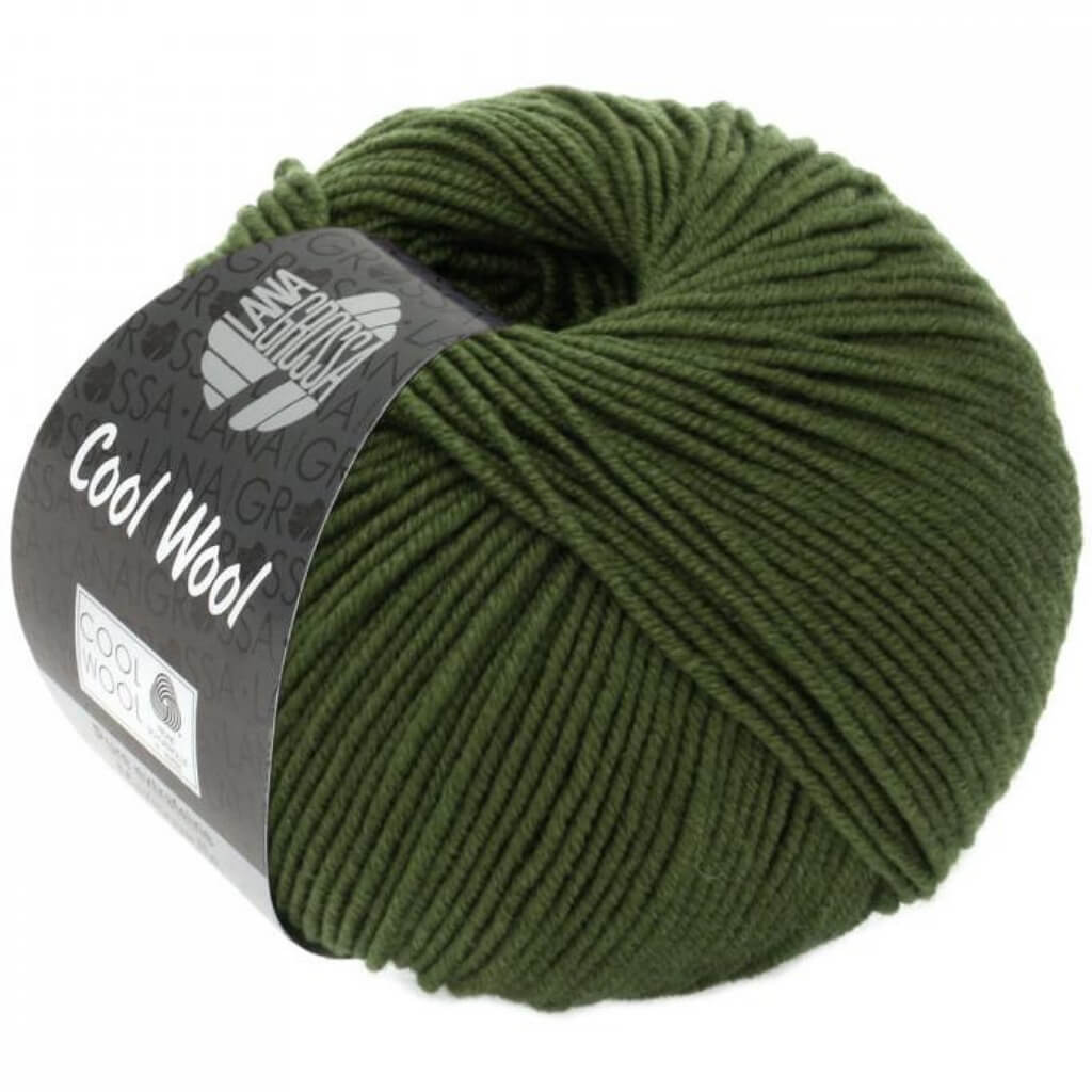 Lana Grossa Cool Wool 50g 2042 - Dunkeloliv Lieblingsgarn
