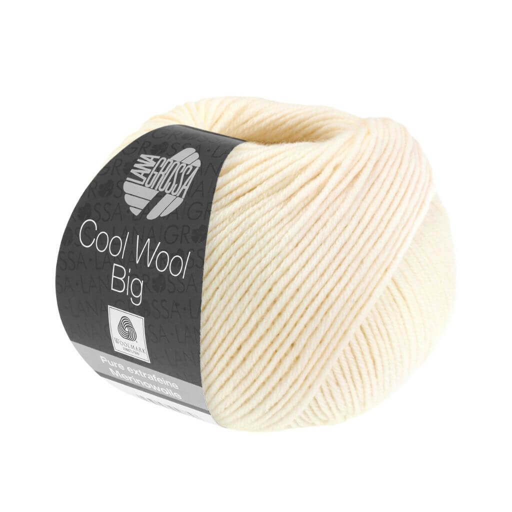 Lana Grossa Cool Wool Big 50g 1008 - Creme Lieblingsgarn