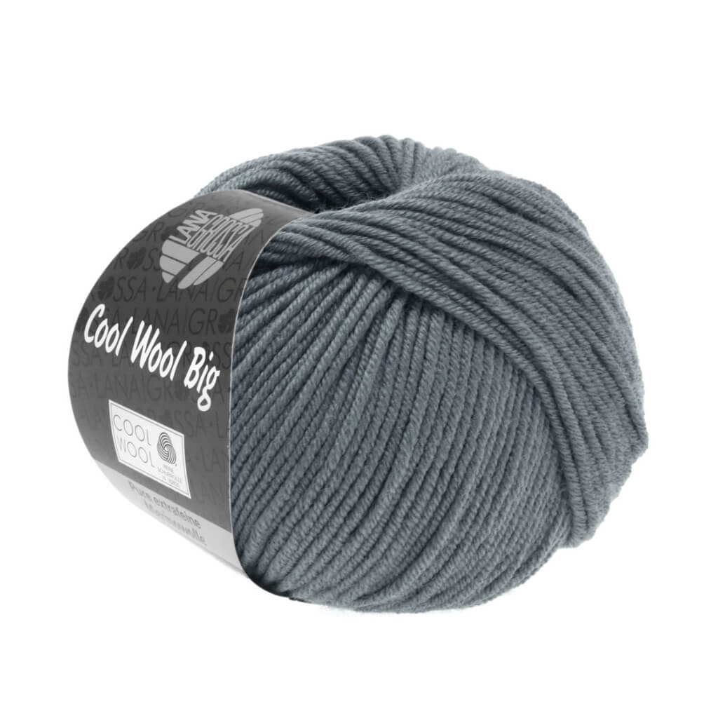 Lana Grossa Cool Wool Big 50g 981 - Stahlgrau Lieblingsgarn